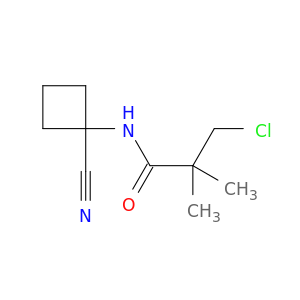 3-chloro-N-(1-cyanocyclobutyl)-2,2-dimethylpropanamide