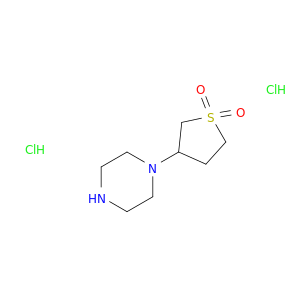 3-(Piperazin-1-yl)tetrahydrothiophene 1,1-dioxide dihydrochloride