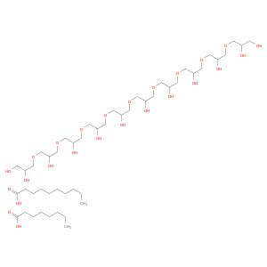 decanoic acid; 3-[3-[3-[3-[3-[3-[3-[3-[3-(2,3-dihydroxypropoxy)-2-hydroxy-propoxy]-2-hydroxy-propoxy]-2-hydroxy-propoxy]-2-hydroxy-propoxy]-2-hydroxy-propoxy]-2-hydroxy-propoxy]-2-hydroxy-propoxy]-2-hydroxy-propoxy]propane-1,2-diol; octanoic acid