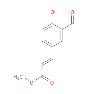 (E)-3-(3-甲酰基-4-羟基苯基)丙烯酸甲酯