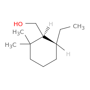 Cyclohexanemethanol, 6-ethyl-2,2-dimethyl-, trans-