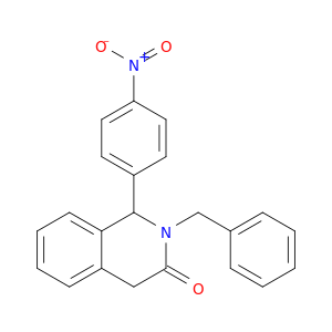 3(2H)-Isoquinolinone, 1,4-dihydro-1-(4-nitrophenyl)-2-(phenylmethyl)-