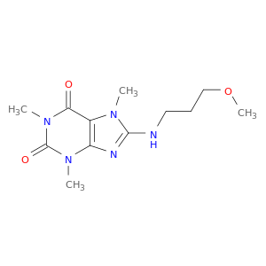8-((3-METHOXYPROPYL)AMINO)CAFFEINE