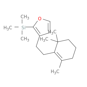 Silane, trimethyl[3-[2-(2,6,6-trimethyl-1-cyclohexen-1-yl)ethyl]-2-furanyl]-