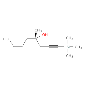 1-Octyn-4-ol, 4-methyl-1-(trimethylsilyl)-, (S)-