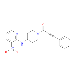4-Piperidinamine, N-(3-nitro-2-pyridinyl)-1-(1-oxo-3-phenyl-2-propynyl)-