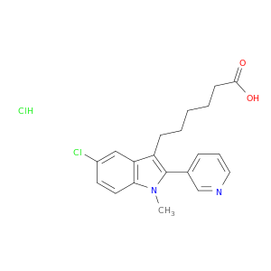 1H-Indole-3-hexanoicacid, 5-chloro-1-methyl-2-(3-pyridinyl)-, hydrochloride (1:1)