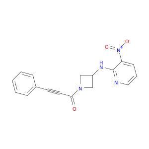 3-Azetidinamine, N-(3-nitro-2-pyridinyl)-1-(1-oxo-3-phenyl-2-propynyl)-