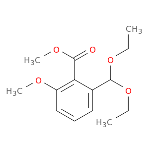 Benzoic acid, 2-(diethoxymethyl)-6-methoxy-, methyl ester