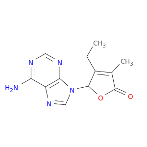 2(5H)-Furanone,5-(6-amino-9H-purin-9-yl)-4-ethyl-3-methyl-