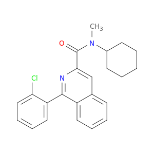 3-Isoquinolinecarboxamide, 1-(2-chlorophenyl)-N-cyclohexyl-N-methyl-