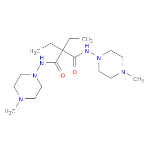 Propanediamide, 2,2-diethyl-N,N'-bis(4-methyl-1-piperazinyl)-
