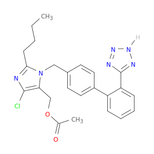 [2-丁基-4-氯-1-[[2'-(2H-四唑-5-基)[1,1'-BIFHENYL]-4-基]甲基]-1H-咪唑-5-基]甲基醋酸盐