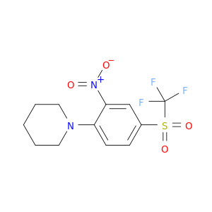 Piperidine, 1-[2-nitro-4-[(trifluoromethyl)sulfonyl]phenyl]-