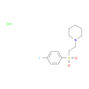 Piperidine,1-[2-[(4-fluorophenyl)sulfonyl]ethyl]-, hydrochloride (1:1)