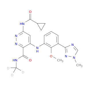 3-哒嗪羧酰胺,6-[[(环丙基羰基)氨基]-4-[[2-甲氧基-3-(1-甲基-1H-1,2,4-三唑-3-基)苯基]氨基]-N-(甲基-d3)-