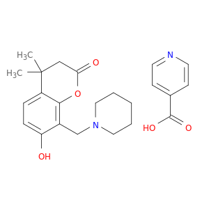 7-HYDROXY-4-METHYL-8-(PIPERIDIN-1-YLMETHYL)-4-METHYLCOUMARIN ISONICOTINATE