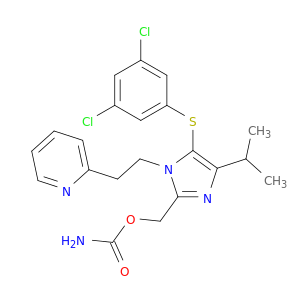 {5-[(3,5-dichlorophenyl)sulfanyl]-4-(1-methylethyl)-1-(2-pyridin-2-ylethyl)-1h-imidazol-2-yl}methyl carbamate
