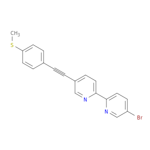 2,2'-Bipyridine, 5-bromo-5'-[[4-(methylthio)phenyl]ethynyl]-