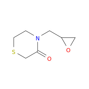 3-Thiomorpholinone, 4-(oxiranylmethyl)-