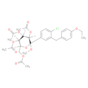 (3R,4S,5R,6R)-6-(乙酰氧基甲基)-2-(4-氯-3-(4-乙氧基苄基)苯基)-2-甲氧基四氢-2H-吡喃-3,4,5-三酯