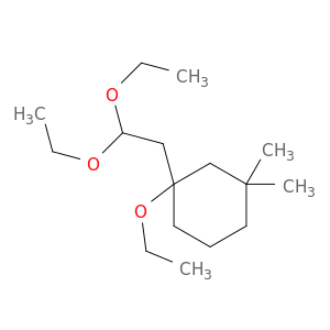 Cyclohexane, 1-(2,2-diethoxyethyl)-1-ethoxy-3,3-dimethyl-