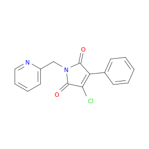 1H-Pyrrole-2,5-dione, 3-chloro-4-phenyl-1-(2-pyridinylmethyl)-