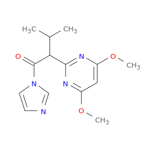 1H-Imidazole, 1-[2-(4,6-dimethoxy-2-pyrimidinyl)-3-methyl-1-oxobutyl]-