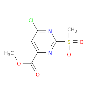 4-嘧啶羧酸,6-氯-2-(甲基磺酰基)-,甲酯