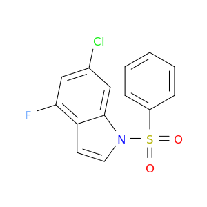 6-Chloro-4-fluoro-1-(phenylsulfonyl)-1H-indole
