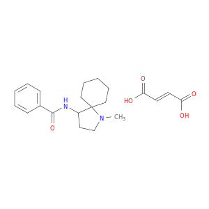 Benzamide, N-(1-methyl-1-azaspiro[4.5]dec-4-yl)-, (2E)-2-butenedioate(1:1)