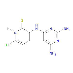 2(1H)-PYRIDINETHIONE, 6-CHLORO-3-[(2,6-DIAMINO-PYRIMIDIN-4-YL)AMINO]-