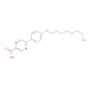Pyrazinecarboxylic acid, 5-[4-(octyloxy)phenyl]-