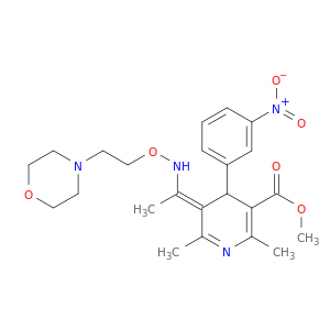 3-Pyridinecarboxylicacid,1,4-dihydro-2,6-dimethyl-5-[1-[[2-(4-morpholinyl)ethoxy]imino]ethyl]-4-(3-nitrophenyl)-,methyl ester