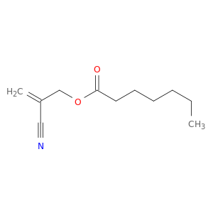 Heptanoic acid, 2-cyano-2-propenyl ester