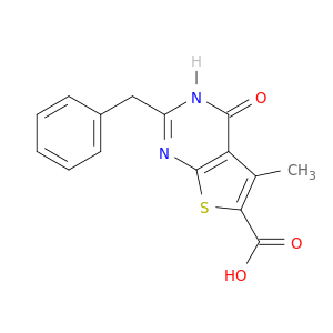 2-Benzyl-5-methyl-4-oxo-3H,4H-thieno[2,3-d]pyrimidine-6-carboxylic Acid