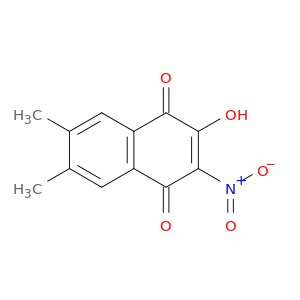 1,4-Naphthalenedione, 2-hydroxy-6,7-dimethyl-3-nitro-