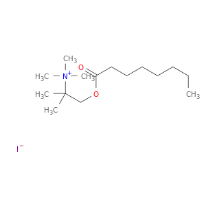Ethanaminium, N,N,N,1,1-pentamethyl-2-[(1-oxooctyl)oxy]-, iodide