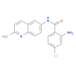 Benzamide, 2-amino-4-chloro-N-(2-methyl-6-quinolinyl)-