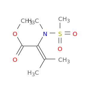 2-Butenoic acid, 3-methyl-2-[methyl(methylsulfonyl)amino]-, methyl ester