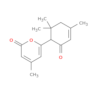 2H-Pyran-2-one, 4-methyl-6-(4,6,6-trimethyl-2-oxo-3-cyclohexen-1-yl)-