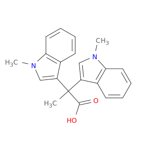 2,2-bis(1-methylindol-3-yl)propanoic acid