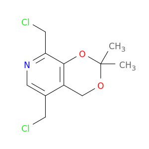 4H-1,3-Dioxino[4,5-c]pyridine, 5,8-bis(chloromethyl)-2,2-dimethyl-
