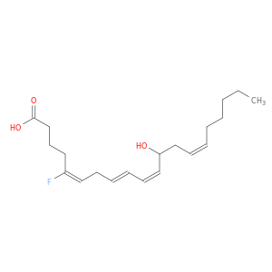 5,8,10,14-Eicosatetraenoicacid, 5-fluoro-12-hydroxy-, (E,E,Z,Z)- (9CI)