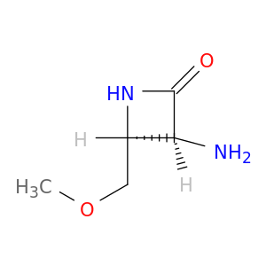 2-Azetidinone, 3-amino-4-(methoxymethyl)-, cis-