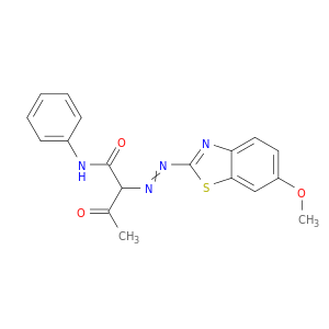 Butanamide, 2-[(6-methoxy-2-benzothiazolyl)azo]-3-oxo-N-phenyl-