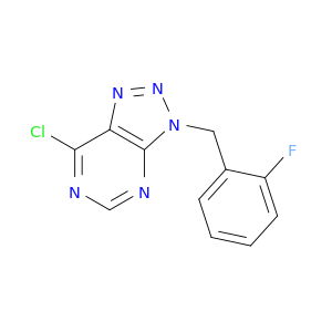 3H-1,2,3-Triazolo[4,5-d]pyrimidine, 7-chloro-3-[(2-fluorophenyl)methyl]-