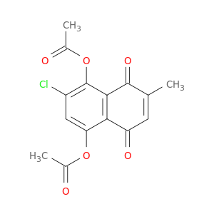 1,4-Naphthalenedione, 5,8-bis(acetyloxy)-7-chloro-2-methyl-