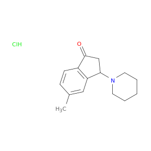 1H-Inden-1-one,2,3-dihydro-5-methyl-3-(1-piperidinyl)-, hydrochloride (1:1)