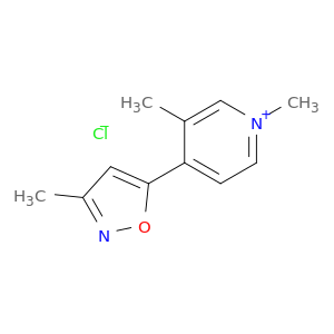 1,3-dimethyl-4-(3-methyl-1,2-oxazol-5-yl)pyridinium chloride
